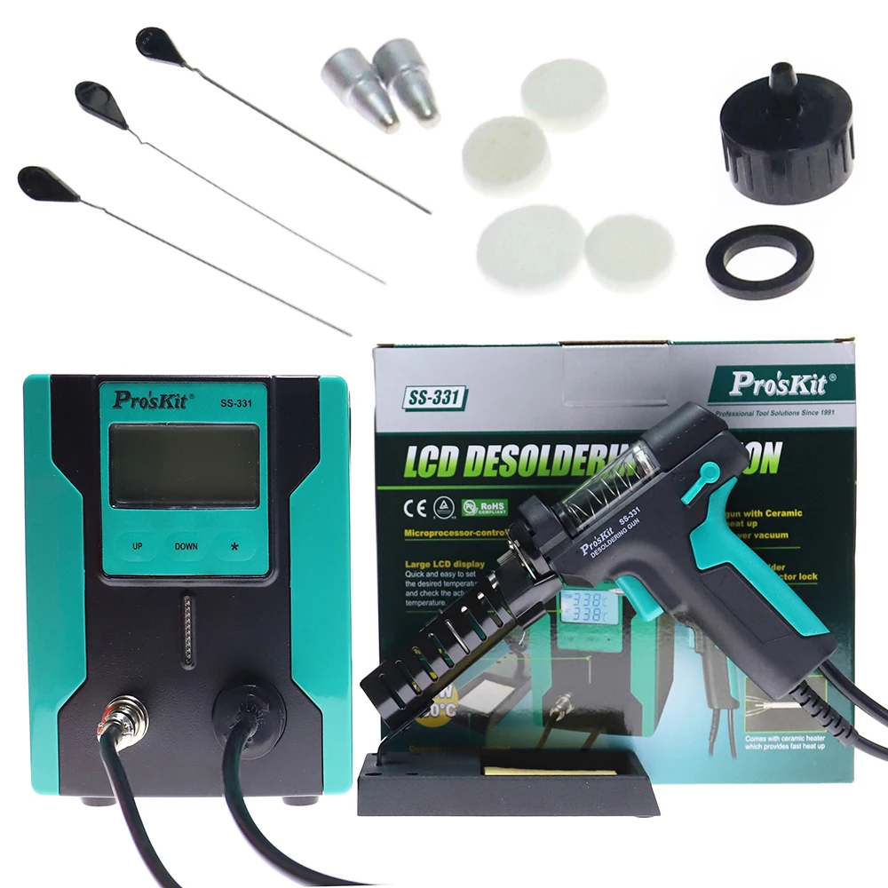 Desoldering Gun Vacuum Electric - محطة لحام كهربائية رقمية LCD طراز