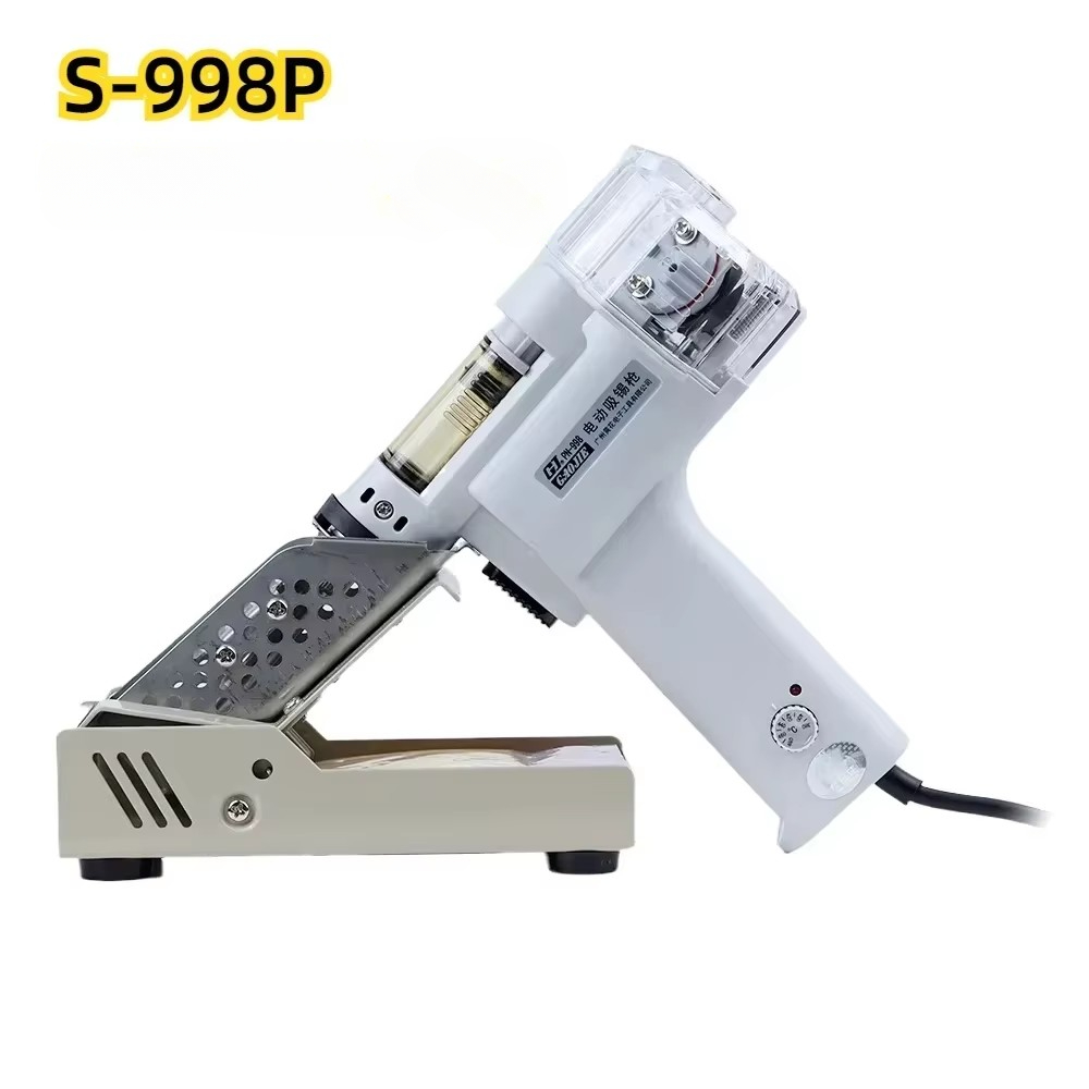 S-998P مضخة مزدوجة الكهربائية  - مراجعة Desoldering Gun Vacuum Electric وسعره