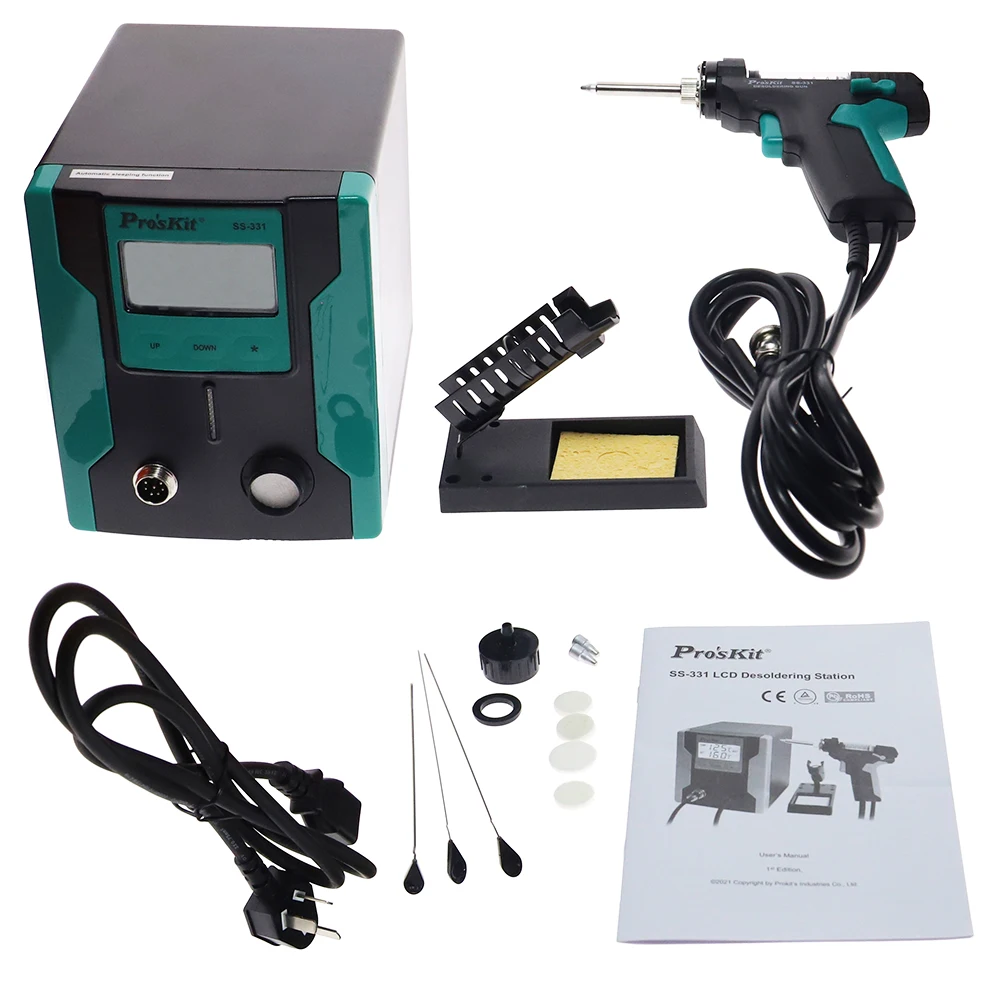 محطة لحام كهربائية رقمية LCD ط - مراجعة Desoldering Gun Vacuum Electric وسعره