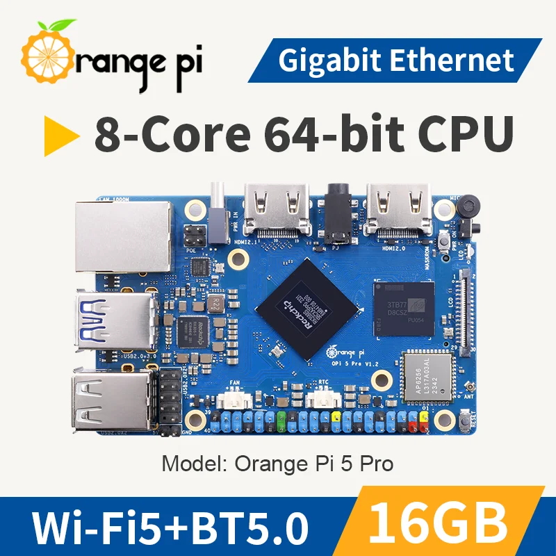 Orange Pi 5 Pro 16GB RAM Rockc - مراجعة Orange Pi 5 Plus 16Gb وسعره